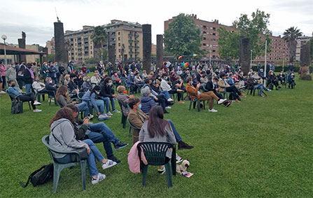 Il pubblico durante l'incontro