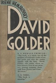 Copertina della prima edizione di David Golder, di Irène Némirovsky (Grasset, 1929)